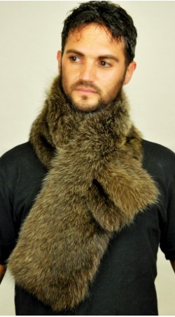 Raccoon fur scarf 